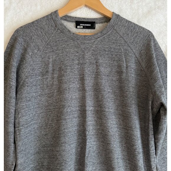 mens size L Dsquared2 Mens Gray Crew neck‎ Sweatshirt Cotton - Picture 12 of 13
